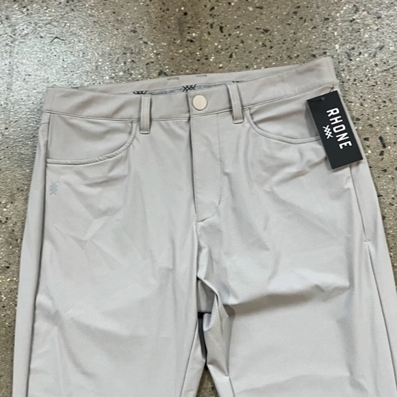 Rhône Monument 5 Pocket Golf Pants Fossil Grey W31xL30 - Picture 7 of 16